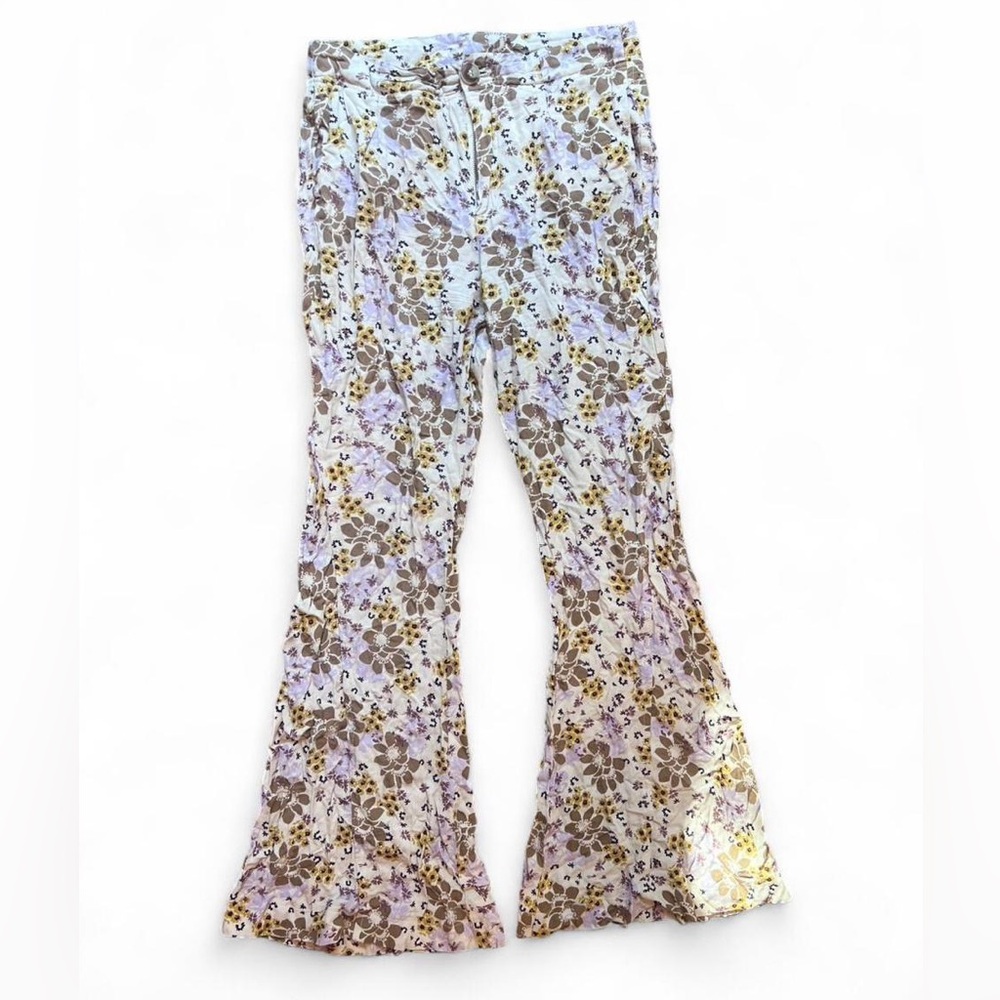 Free People Can't Take My Eyes Off Of You floral print flare pants - XS